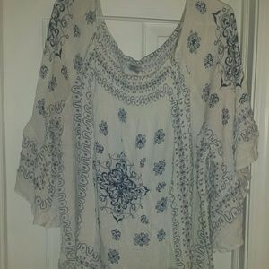 Avenue Peasant Blouse, Size 30/32
